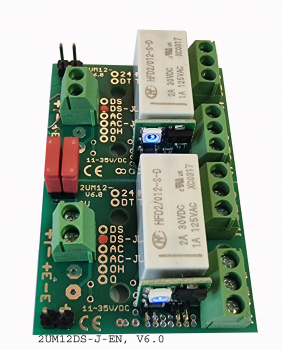 Miniatur-Relaisplatine ohne Schaltverstärker, anreihbar 2UM12DS-J-EN (V6.0)